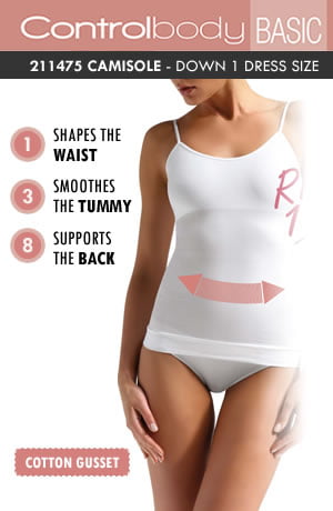 Control Body 211475 White Shaping Camisole