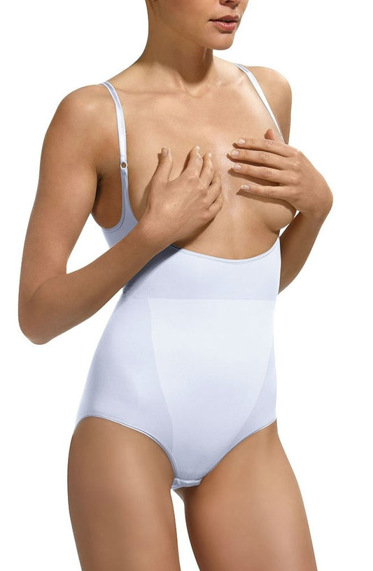 Control Body 510184 White Open Bust Shaping Body