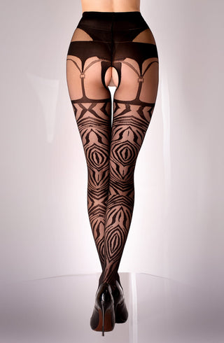 Black Secret BS122 Tiger Stripe Tights