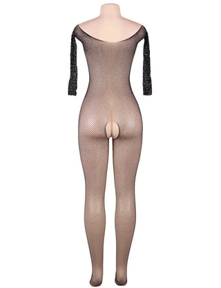 Fishnet Sparkly Bodystocking (Plus)