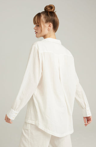 Das Midi-Shirt aus Bio-Baumwolle in Weiß