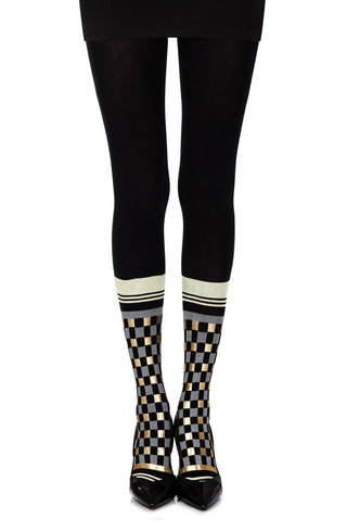 Happy Socks Black Print Tights