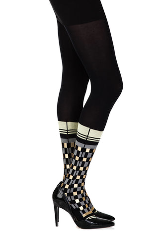 Schwarze Strumpfhose „Happy Socks“ von Zohara