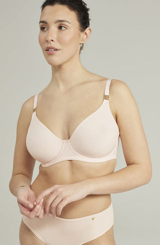 Die Stretch Boss Full Cover Bra Blush Pink Up to G Cup