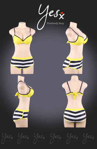 Yellow Bikini 3 Piece Set