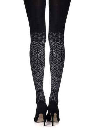 Frozen Shapes Print Tights