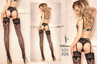 Ballerina 423 Hold Ups Nero (Swart)