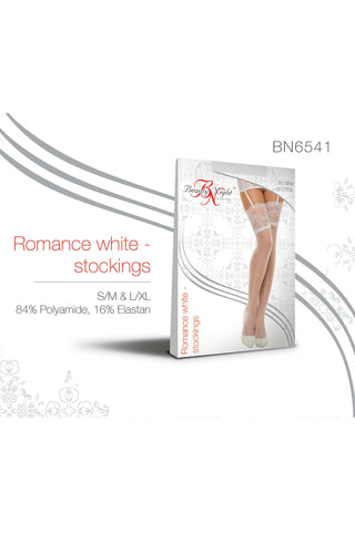 Beauty Night BN6541 Romance White Stockings