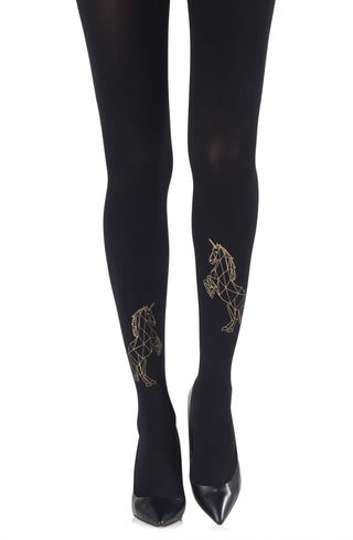 Magic Dance Gold Print Tights