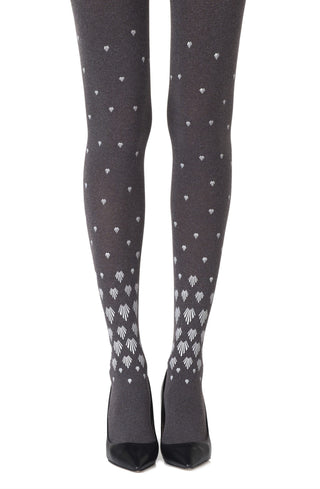 Shell Out Heather Grey Tights