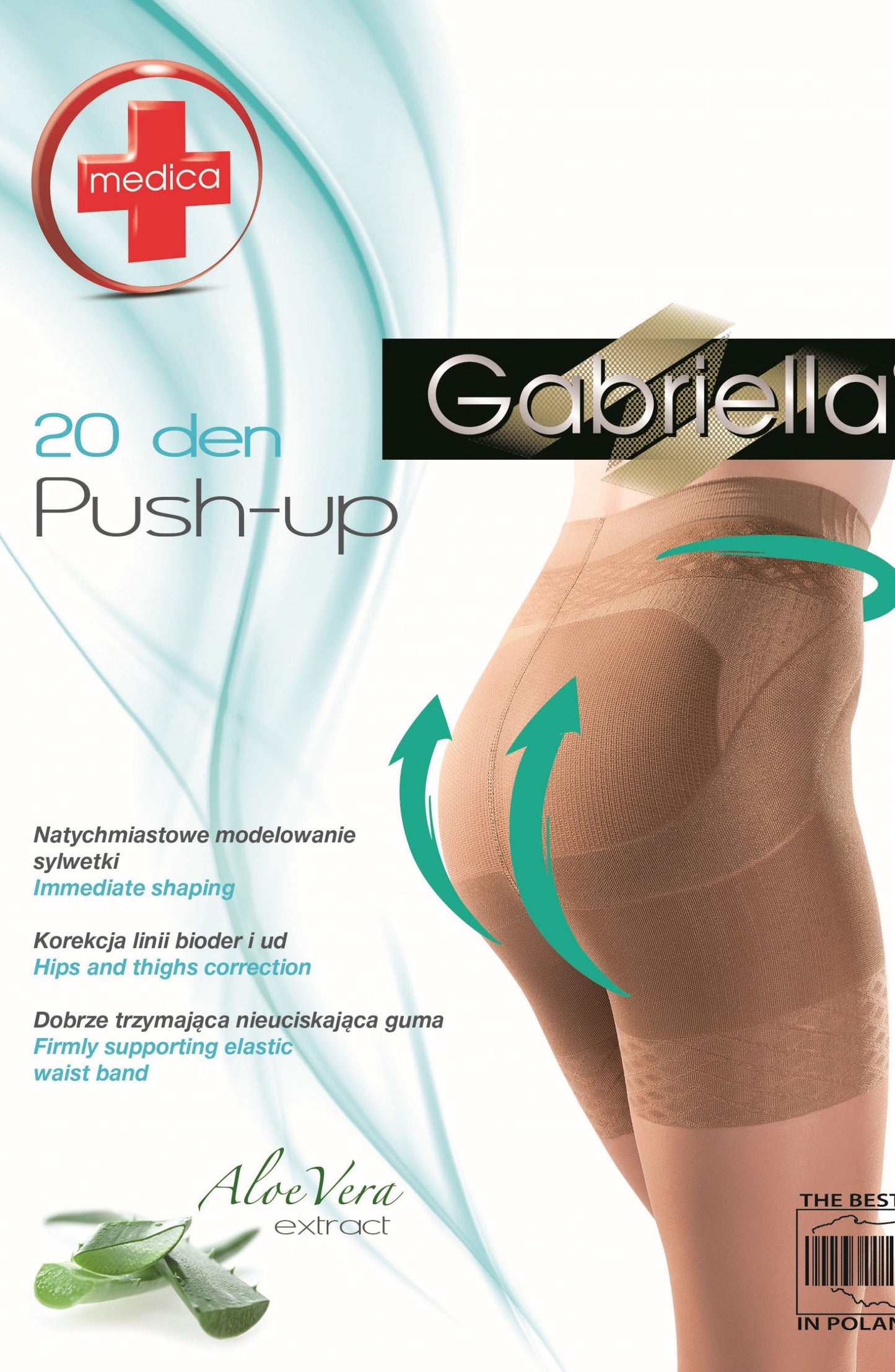 Gabriella Classic Push Up 127 Strumpfhose Schwarz